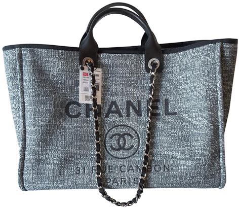 chanel canvas deauville price|chanel deauville tote size comparison.